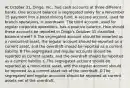 At October 31, Dingo, Inc., had cash accounts at three different banks. One account balance is segregated solely for a November 15 payment into a bond sinking fund. A second account, used for branch operations, is overdrawn. The third account, used for regular corporate operations, has a positive balance. How should these accounts be reported in Dingo's October 31 classified balance sheet? A.The segregated account should be reported as a noncurrent asset, the regular account should be reported as a current asset, and the overdraft should be reported as a current liability. B.The segregated and regular accounts should be reported as current assets, and the overdraft should be reported as a current liability. C.The segregated account should be reported as a noncurrent asset, and the regular account should be reported as a current asset net of the overdraft. D.The segregated and regular accounts should be reported as current assets net of the overdraft.