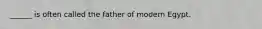 ______ is often called the father of modern Egypt.