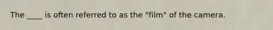 The ____ is often referred to as the "film" of the camera.