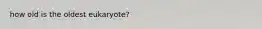 how old is the oldest eukaryote?