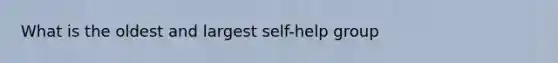 What is the oldest and largest self-help group