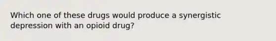 Which one of these drugs would produce a synergistic depression with an opioid drug?