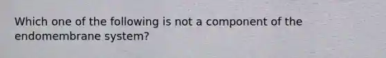 Which one of the following is not a component of the endomembrane system?