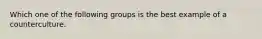 Which one of the following groups is the best example of a counterculture.