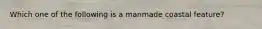 Which one of the following is a manmade coastal feature?