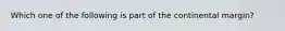 Which one of the following is part of the continental margin?