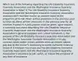 Which one of the following regarding the Life-Disability Insurance Guaranty Association and the Washington Insurance Guaranty Association is false? A The Life-Disability Insurance Guaranty Association and the Washington Insurance Guaranty Association assesses each member insurer an amount equal to the proportion of its net direct written premiums in the previous year to total net direct written premiums in the previous year for all member insurers B A policyowner must be given, upon request, a summary document describing the Life-Disability Insurance Guaranty Association and the Washington Insurance Guaranty Association's general purposes and current limitations C The purpose of the Life-Disability Insurance Guaranty Association and the Washington Insurance Guaranty Association is to pay covered claims under certain policies when an insurer cannot pay due to the insurer's insolvency to avoid claimants' financial losses D A licensee may make use the Life-Disability Insurance Guaranty Association and the Washington Insurance Guaranty Association's existence to sell, solicit, or induce the purchase of any form of insurance