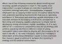 Which one of the following statements about recruiting and retaining capable employees is true? A. The quality of an organization's people is always an essential ingredient of successful strategy execution—knowledgeable, engaged employees are a company's best source of creative ideas for the nuts-and-bolts operating improvements that lead to operating excellence. B. Recruiting and retaining capable employees is an essential element of developing a distinctive competence. C. Recruiting and retaining capable employees is closely tied to developing strong information capital capabilities. D. It is very difficult for a company to competently execute its strategy and achieve operating excellence without a cadre of young managerial talent committed to staying with the company for at least a decade. E. In many industries, adding to a company's talent base and building intellectual capital is more important than having a good situational fit between the company's strategy and its external environment.