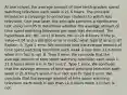 At one school, the average amount of time tenth-graders spend watching television each week is 21.6 hours. The principle introduces a campaign to encourage students to watch less television. One year later, the principle performs a significance test using a=0.05 to determine whether the average amount of time spent watching television per week has decreased. The hypothesis are: H0: u=21.6 hours, Ha: u<21.6 hours. If the p-value=0.04 and a decision error is made, what type of error is it? Explain. A. Type 1 error. We conclude that the average amount of time spent watching television each week is less than 21.6 hours when it in fact is not. B. Type II error. We conclude that the average amount of time spent watching television each week is 21.6 hours when it is in fact less C. Type 1 error. We conclude that the average amount of time spent watching television each week is 21.6 hours when it is in fact less D. Type II error. We conclude that the average amount of time spent watching television each week is less than 21.6 hours when it in fact is not.