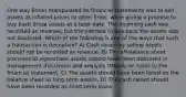 One way Enron manipulated its financial statements was to sell assets at inflated prices to other firms, while giving a promise to buy back those assets at a later date. The incoming cash was recorded as revenue, but the promise to buy back the assets was not disclosed. Which of the following is one of the ways that such a transaction is deceptive? A) Cash raised by selling assets should not be recorded as revenue. B) The off-balance sheet promises to repurchase assets should have been disclosed in management discussion and analysis (MD&A) or notes to the financial statement. C) The assets should have been listed on the balance sheet as long-term assets. D) The cash raised should have been recorded as short-term loans.