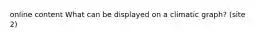 online content What can be displayed on a climatic graph? (site 2)