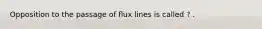 Opposition to the passage of flux lines is called ? .