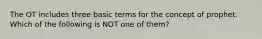 The OT includes three basic terms for the concept of prophet. Which of the following is NOT one of them?