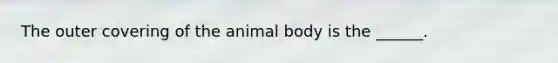 The outer covering of the animal body is the ______.