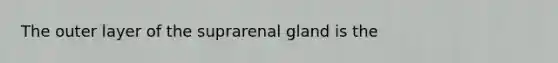 The outer layer of the suprarenal gland is the