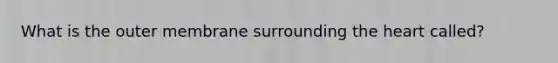What is the outer membrane surrounding the heart called?