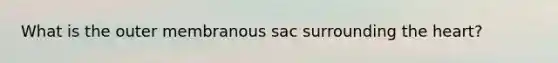 What is the outer membranous sac surrounding <a href='https://www.questionai.com/knowledge/kya8ocqc6o-the-heart' class='anchor-knowledge'>the heart</a>?