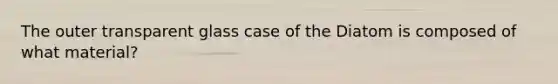 The outer transparent glass case of the Diatom is composed of what material?