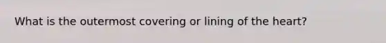 What is the outermost covering or lining of the heart?