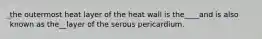 the outermost heat layer of the heat wall is the____and is also known as the__layer of the serous pericardium.