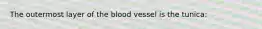 The outermost layer of the blood vessel is the tunica: