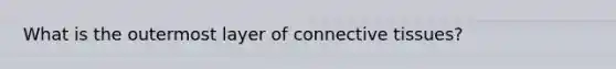 What is the outermost layer of connective tissues?