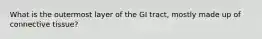 What is the outermost layer of the GI tract, mostly made up of connective tissue?