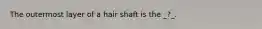 The outermost layer of a hair shaft is the _?_.