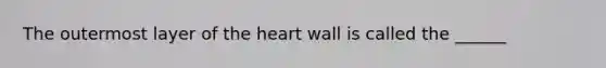 The outermost layer of the heart wall is called the ______