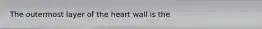 The outermost layer of the heart wall is the