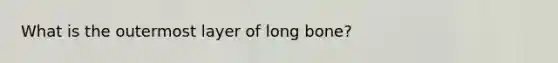 What is the outermost layer of long bone?