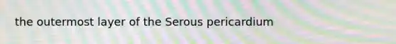 the outermost layer of the Serous pericardium