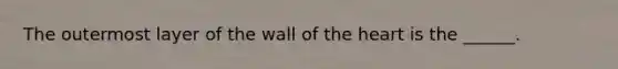 The outermost layer of the wall of the heart is the ______.