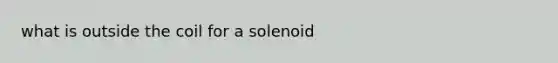 what is outside the coil for a solenoid