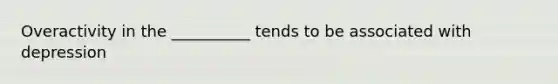 Overactivity in the __________ tends to be associated with depression