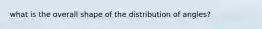 what is the overall shape of the distribution of angles?