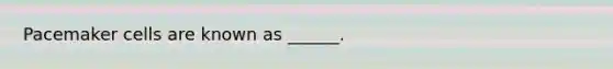 Pacemaker cells are known as ______.