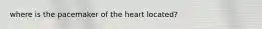 where is the pacemaker of the heart located?