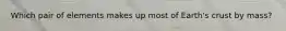 Which pair of elements makes up most of Earth's crust by mass?