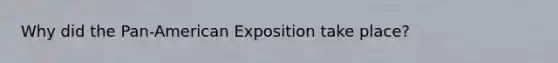 Why did the Pan-American Exposition take place?