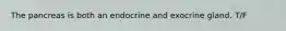 The pancreas is both an endocrine and exocrine gland. T/F