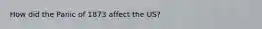 How did the Panic of 1873 affect the US?