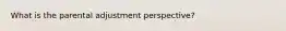 What is the parental adjustment perspective?