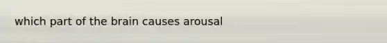 which part of the brain causes arousal