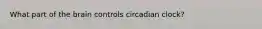 What part of the brain controls circadian clock?