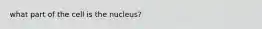 what part of the cell is the nucleus?