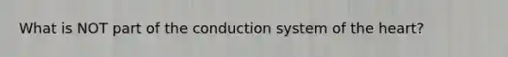 What is NOT part of the conduction system of the heart?