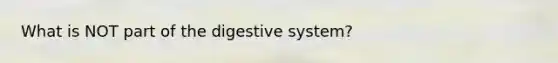 What is NOT part of the digestive system?