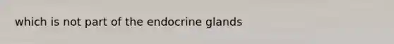 which is not part of the endocrine glands