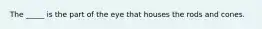 The _____ is the part of the eye that houses the rods and cones.